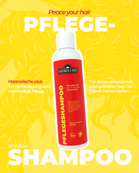 Pflegeshampoo für Locken, dicke, strapazierte oder gefärbte Haare.