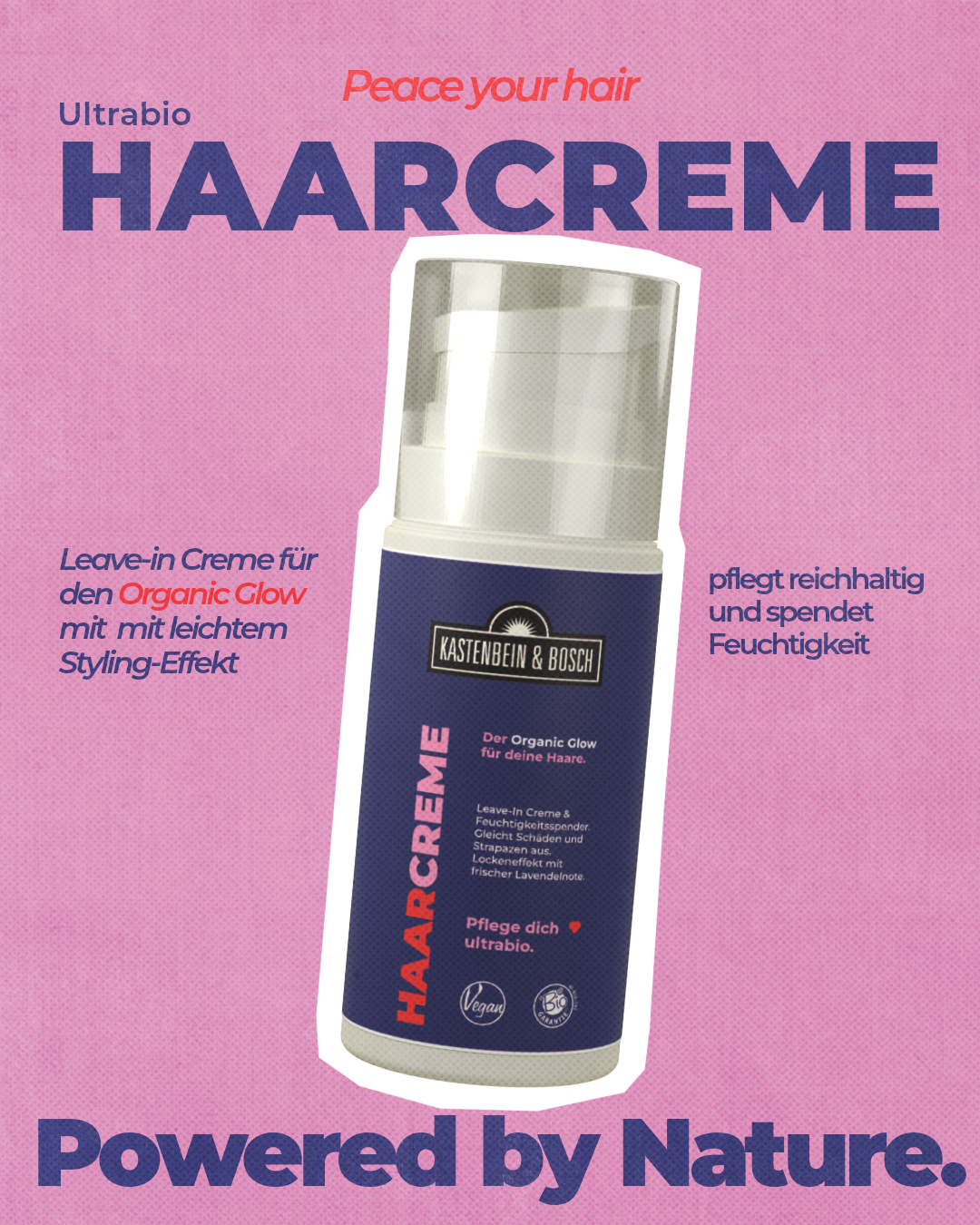 Haarcreme pflegt intensiv und spendet Feuchtigkeit.