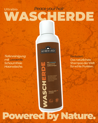 Tiefenreinigung für Deine Haare mit Wascherde.