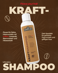 Kraftshampoo mit Koffein