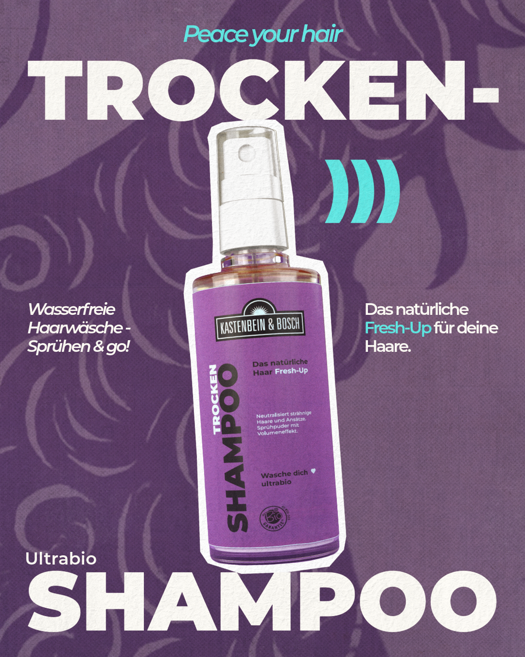 Bio Trockenshampoo, Deine wasserfreie Haarwäsche.
