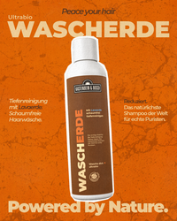 Wascherde: reinigt mild ohne Schaum.